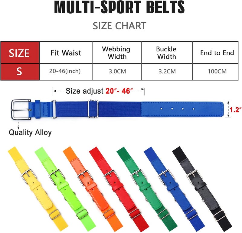 UnFader Elastic Baseball Softball Belt for Youth Boys Girl, Size Adjustable Stretch Belt - Image 4